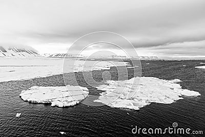 Iceberg floats in the polar sea of âEUR Stock Photo